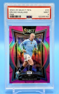 2024-25 Select FIFA Erling Haaland Pink 1/59 #23 PSA 9 Manchester City