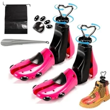2X Shoe Stretcher Women Men Professional Boot Stretcher Adjustable Width Length