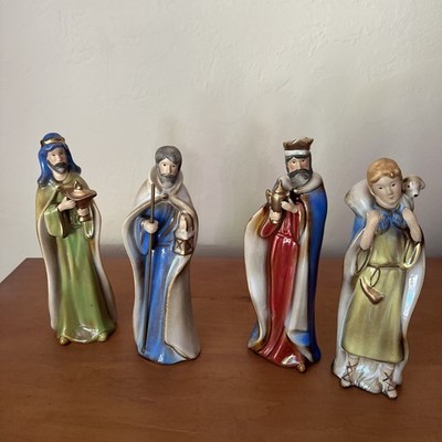 Nativity Figurines Joseph, 2 Wiseman and Shepherd Boy Set Of 4 Greenbrier 