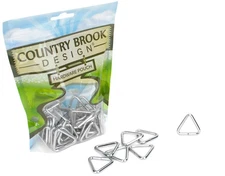 10 - Country Brook Design® 1 Inch Welded Triangle Rings