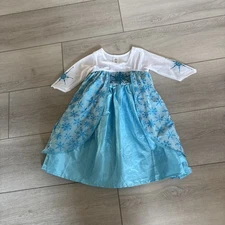 Elsa Disney Frozen Halloween costume dress-up Little Adventures washable sz 1-3