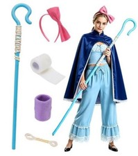 5PC Shepherd Blue Staff Hook Canes,Bowtie Headband,Wristband,Armband Costume