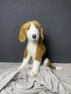 E&J Classic Dog Plush Beagle Hound Puppy Wired Front Legs 19  Realistic Toy Pet