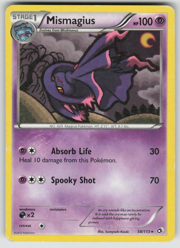 POKEMON MISMAGIUS 58 R LEGENDARY TREASURES MP