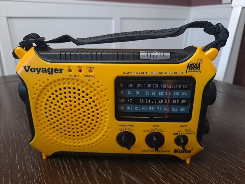 Kaito KA500 4-Way Powered Hand Crank Survival Radio AM FM Shortwave Survival!