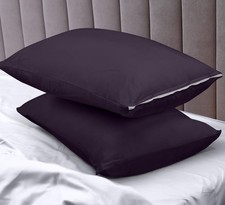 100 Waterproof Pillow Protectors W/ Zipper Queen Size Set of 2