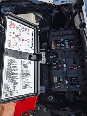 Ford Bronco 2021-2024 Fuse Box Panel Diagram Lid Label / Sticker / Insert