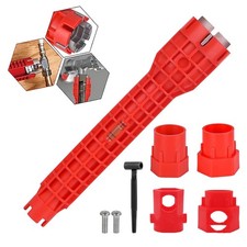 senylanhxy 14-in-1 Multi-functional Wrench Faucet Sink Installer Tool, Red