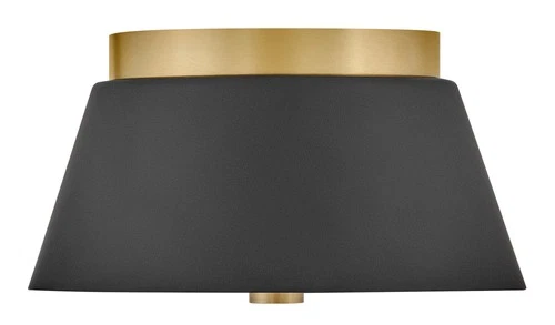 Lark 83511 Tess 2 Light 11"W Flush Mount Ceiling Fixture - Black - Picture 6 of 7