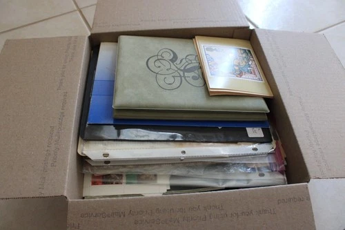 Worldwide 9 Pounds Box Lot of Stamps Includes Souvenir Sheets Etc