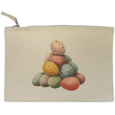 Clutch/Zubehörkoffer aus Canvas ''Ostereier'' (CL00051547)