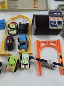 Vintage Micro Machines City Playset Lot Buildings Roads Vehicles Airport Garage