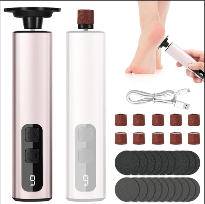 Kit Pedicure Elettrico 2 in 1: Rimozione Calli Professionale con 9 Speed