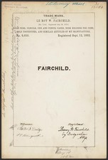 Le Roy W. Fairchild for Fairchild brand Gold Pens, Pencils, Pen and Pencil