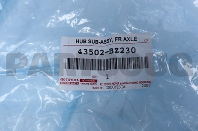 43502BZ230 Genuine Toyota HUB SUB-ASSY, FR AXL 43502-BZ230 | eBay