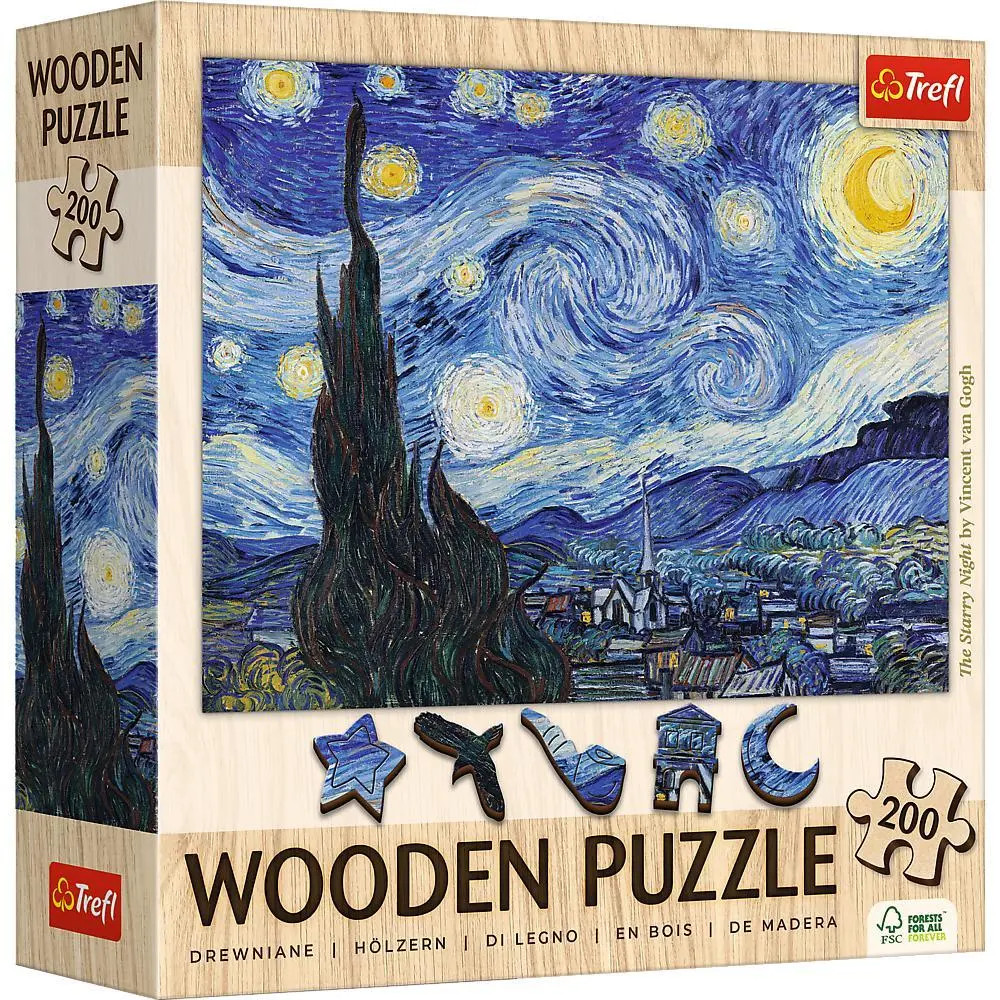 Holz Puzzles - ""200"" - Die Sternennacht / Vincent van Gogh Vincent van Gogh - Bild 6