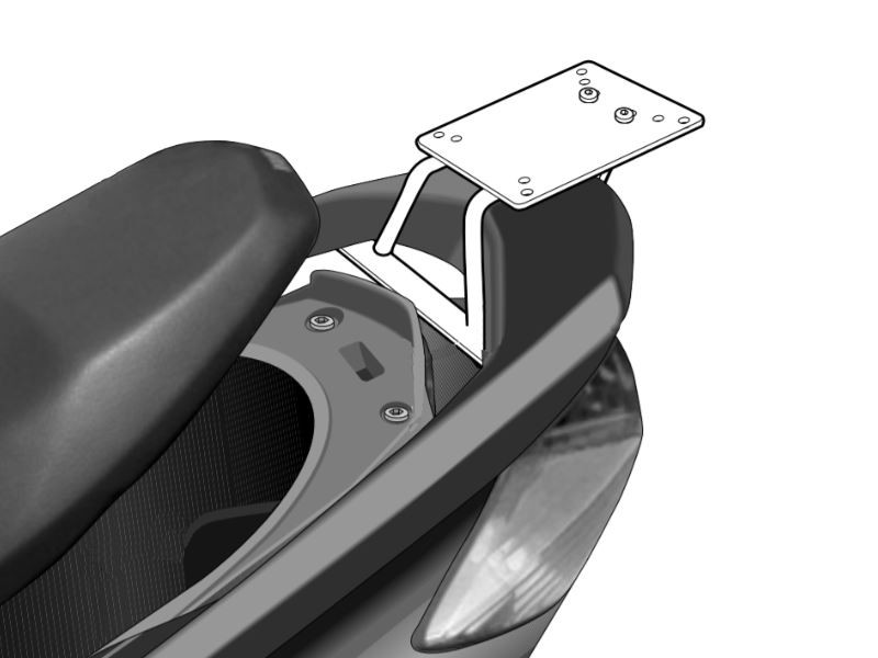 Shad Top Box Fitting Kit Yamaha Cygnus X 125 2007-2016 - Image 2
