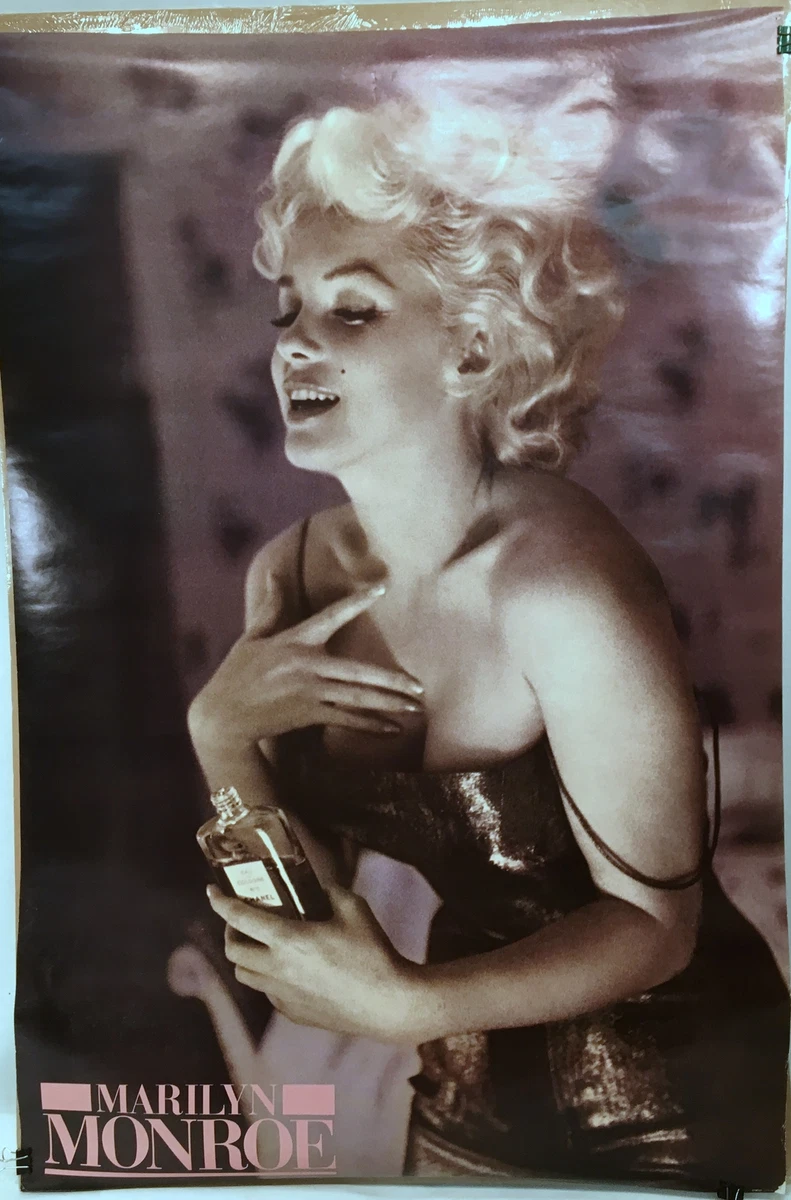 MARILYN MONROE POSTER 26 x 38 Inch CHANEL No. 5 Perfume RARE TINTED VERSION  !!!