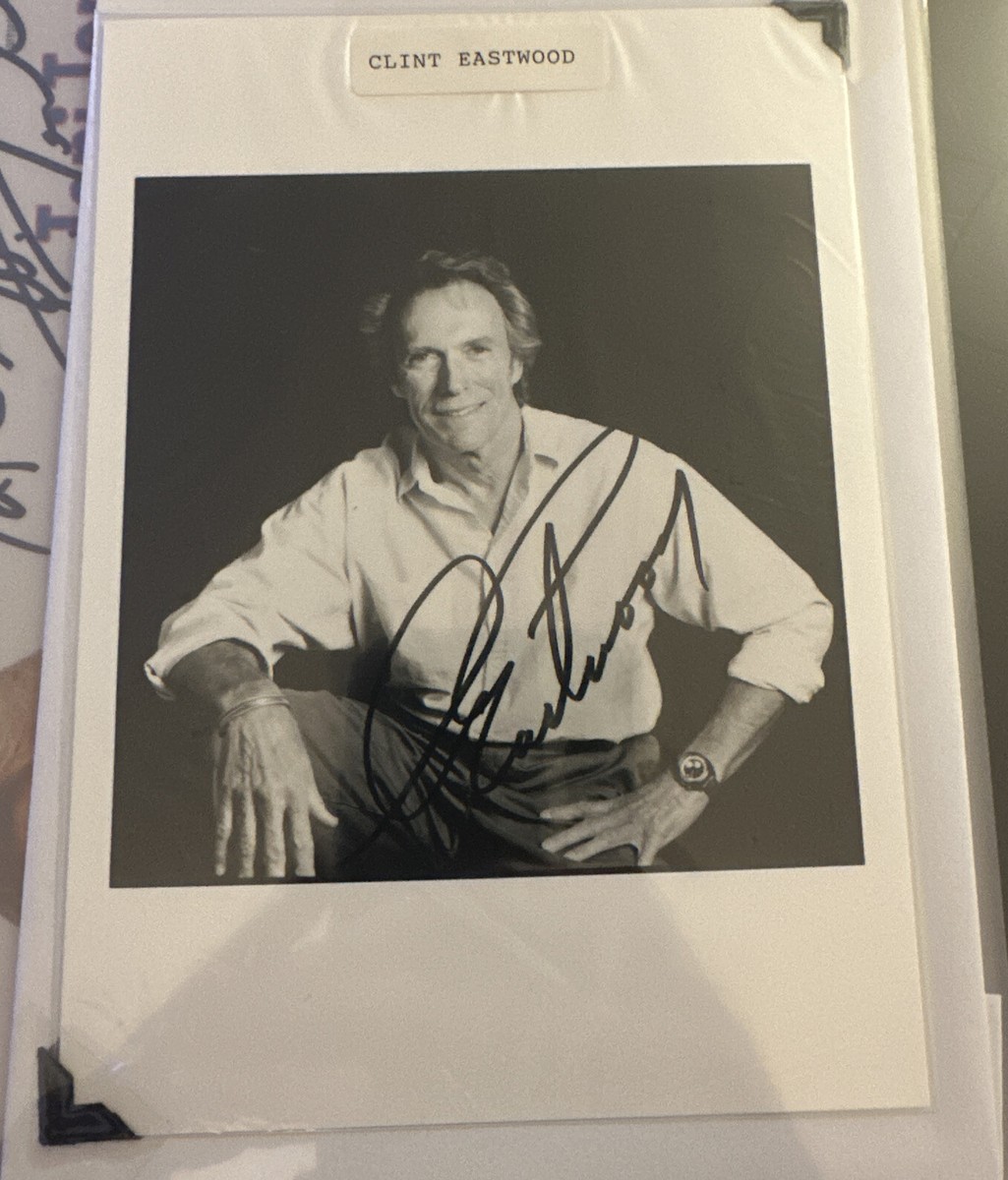 Clint Eastwood Signed Autograph 5x7 Black And White Photo | eBay