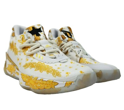 Adidas Dame 7 x Ric Flair 'White Gold Metallic' WWE Men's Size 8 