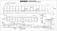 Sperber 73" span r/c glider plan