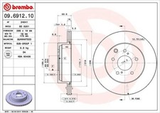 2x BREMBO Bremsscheibe Hinterachse für NISSAN