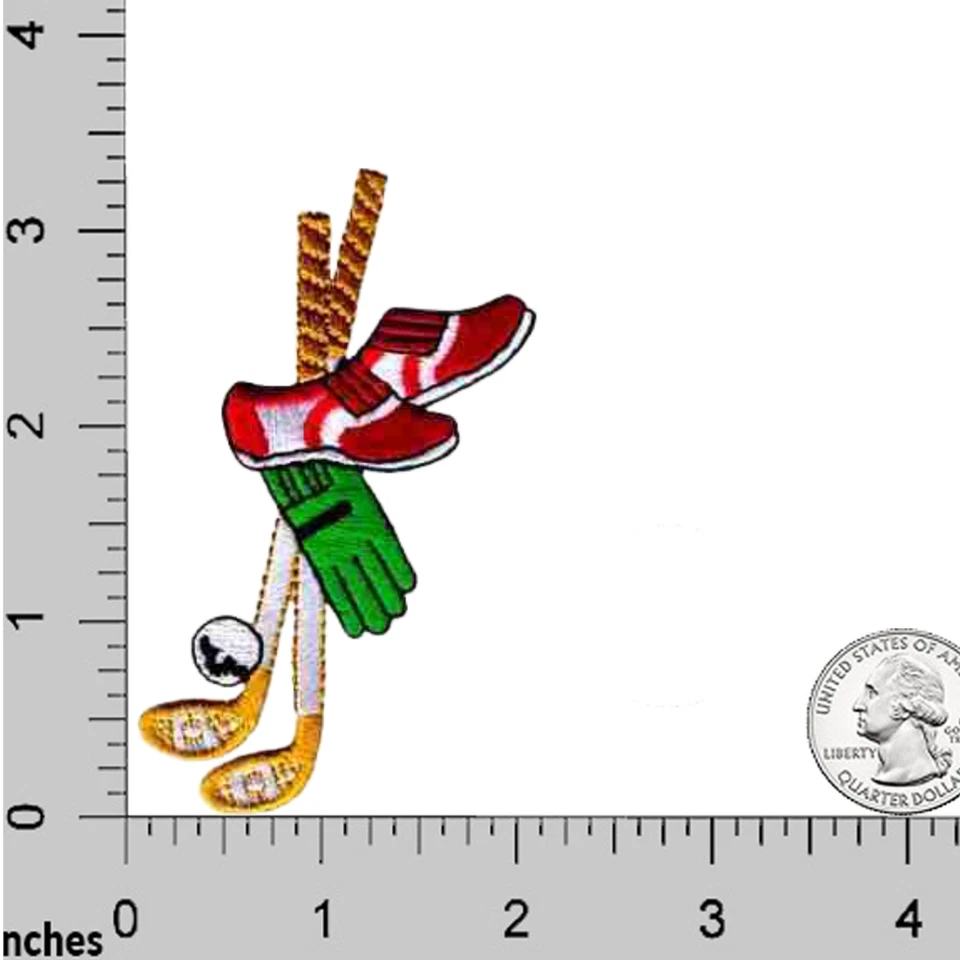 Parches para palos de golf (paquete de 3) apliques deportivos bordados de hierro Foto 2 de 3