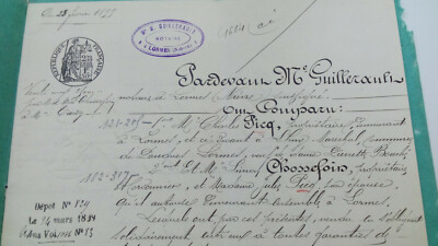 NOTAR - Me GUILLERAULT LORMES - 1899 SALE LATEY CHOSSEFOIN - POUQUES Nièvre