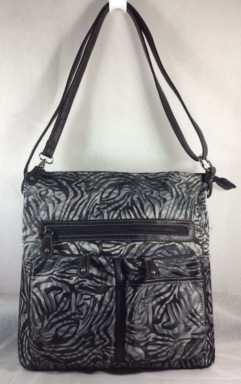 MultiSac Crossbody Handbag Adjustable Strap Black… - image 1