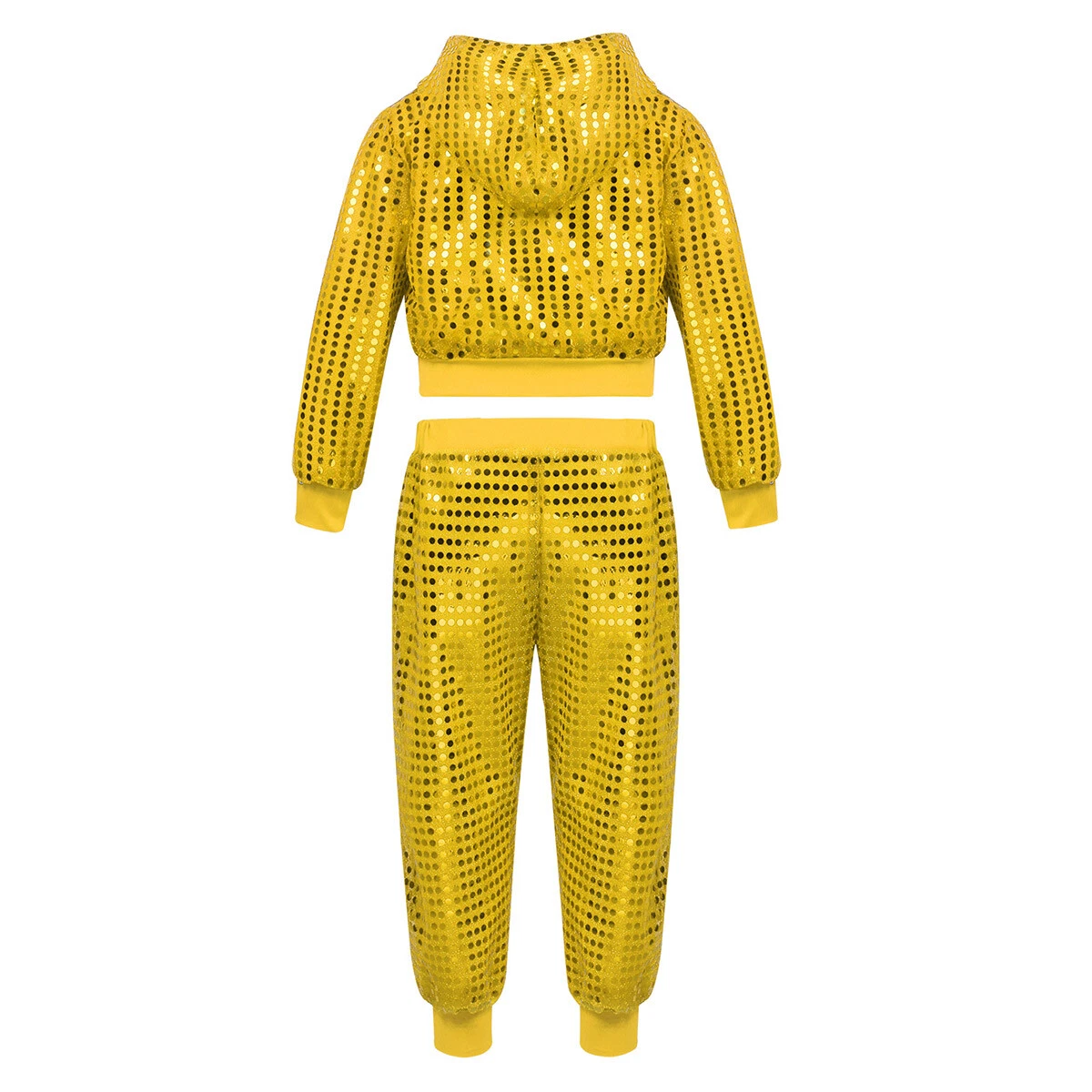 VETEMENTS Costume jazz hip hop ragazzo ragazza abito danza di strada paillettes lucide set abbigliamento