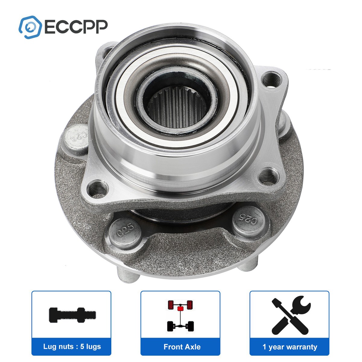 PAROD Pair Front 513265 Wheel Hub & Bearing Assembly Compatible With 2004-2009 Toyota Prius In | Whizz - Foto 10