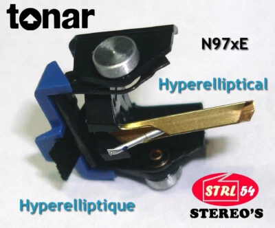 TONAR INTERNATIONAL DIAMOND N97XE Hyperelliptical for SHURE M97XE Stylet HYPERELLIPTIQUE TONAR 6544-HYPEL
