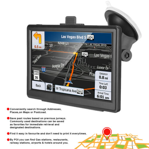 7” Truck Car GPS Navigation Touch Screen Navigator Free Lifetime AU Map Update - Picture 3 of 12
