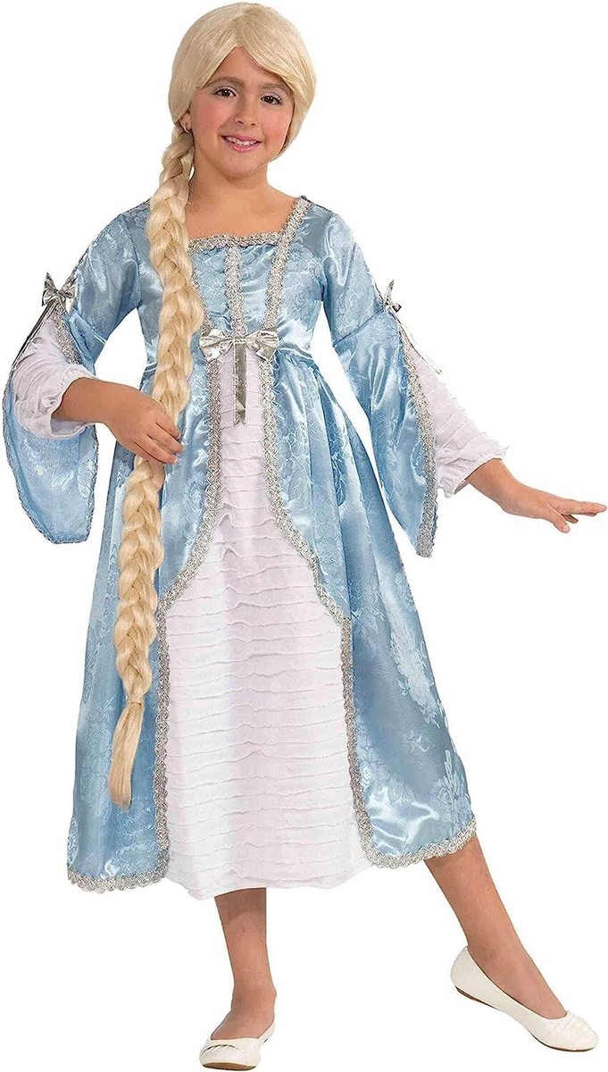 rapunzel blue dress Fairy Tale Princess of The Tower Costume Dress, Child Large (12-14) perfect for any Disney doubledeals black mini dress casual Size:4XT