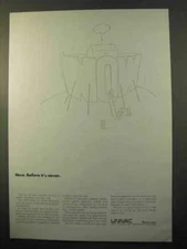 1970 Univac Computer Systems Ad - Now Before Never