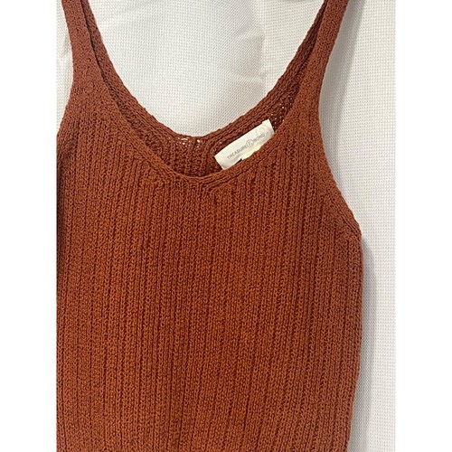 Treasure & Bond Rib Sweater Tank In Rust Bisque, XS - Bild 11 von 14