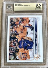 2022 Topps #136 Houston Astros Teach Card Alvarez Altuve BGS 9.5 GEM MINT