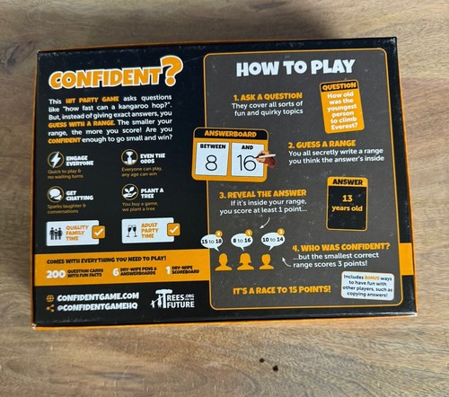 CONFIDENT? Board Game | Great Group Party Game for Family Game Night | Trivia wi - Picture 2 of 4