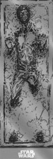 (DP13) DOOR POSTER Star Wars (Han Solo Carbonite) 53 x 158cm NEW WALL HANGING