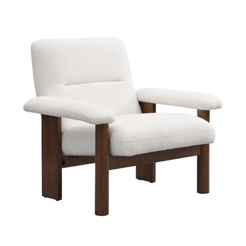 Modern Accent Chair with Ottoman Mid Century Lounge Chair with Footrest Armchair - Picture 9 of 16