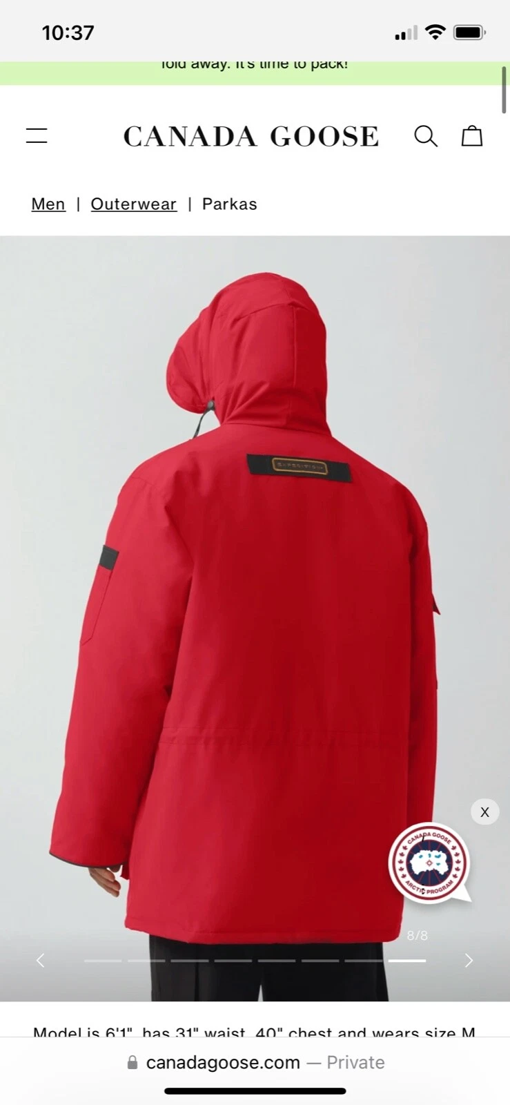 CANADA GOOSE Canada oca Expedition Parka Heritage unisex