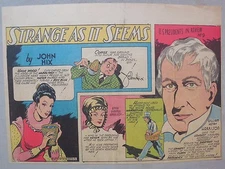 Strange As It Seems: USA President William Henry Harrison by Hix from 6/4/1944