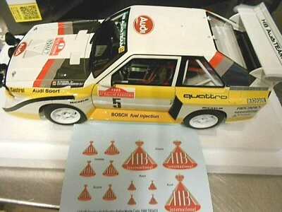 AUDI S1 E2 Sport Quattro Rallye San Remo Winner #5 Röhrl + HB SP AUTOart 1:18 - Bild 1 von 4