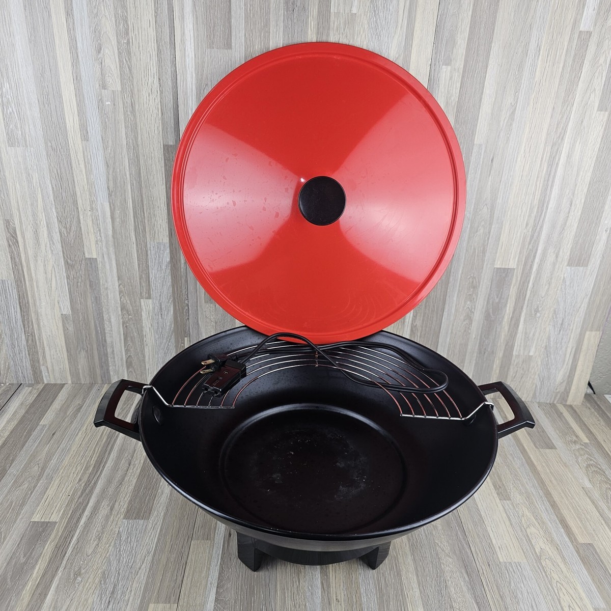 West Bend 79525 6 Quart Electric Wok Red Skillet Made In USA | eBay