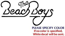 BEACH BOYS Metal Music Graphic Die Cut decal sticker Car Truck Boat Window 12"