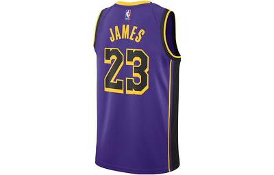 Nike NBA Field Purple Los Angeles Lakers LeBron James Jersey