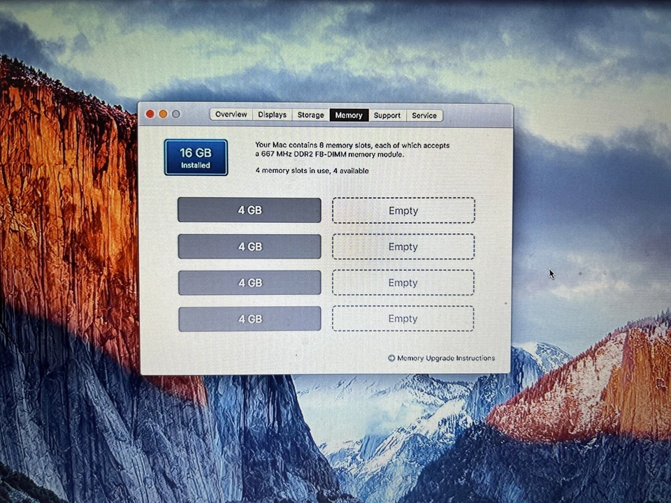 Apple Mac Pro A1186 GTX 980Ti EMC 2180 2 x 3.0 GHz Quad-Core Xeon 16GB 250GB SSD - Image 4 of 4