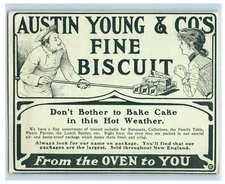 1912 Austin Young & Co Biscuits Print Ad S87E