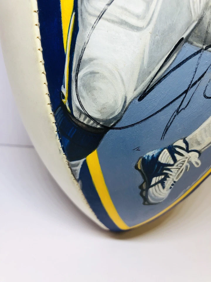 Fútbol americano Wilson de la NFL firmado y pintado a mano por LaDainian Tomlinson - HOF Chargers LT Foto 4 de 4