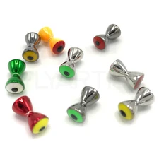 PSEUDO EYES - Hareline Fly Tying Brass Dumbbell Beads - Small, Medium, Large, XL